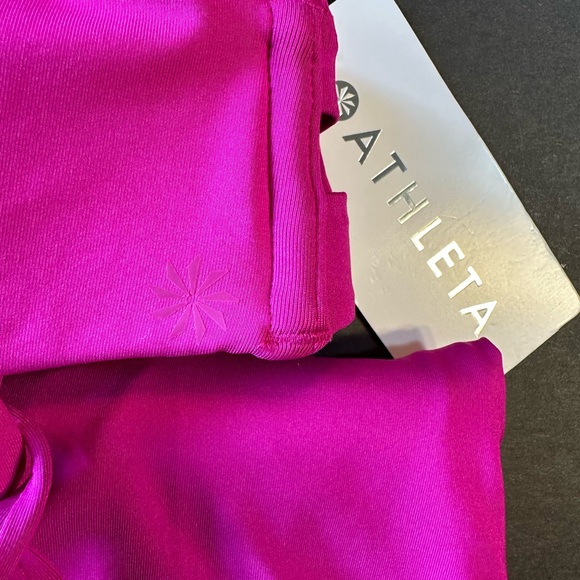 SALE✨ Athleta pink bikini skirt triangle top set XS NWT - Picture 6 of 16